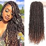 8Packs/Lot 20Inch Passion Twist Crochet Hair Passion Twist Hair Curly Crochet Hair Extensions for Black Women Crochet Braids Hair Extensions for Braiding Hair (20 Inch (Pack of 8), 1B/30)