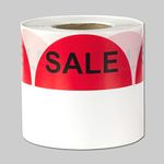 VishYogi Printers - Sale Round Labels with Write Your Own Price - Retail Stickers/Label for Store Clearance Items - (Red Black /2") - Label Count (5000)