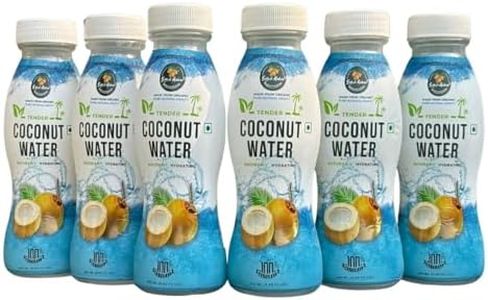 SATVIK AAHAR Yellow Tender Coconut Water From Pollachi | Enriched With Electrolytes & Anti-Oxidants | Pure & Refreshing Nariyal Pani | No Added Sugar, Preservative & Flavour- 200ml (Pack of 6)