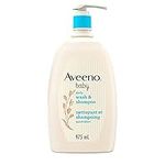 Aveeno Baby Daily Wash and Shampoo Baby’s Hair and Sensitive Skin Cleanser with Natural Oat - Paraben Free and Phthalate Free, Sulfates-free and Dye-free - 975 Milliliters