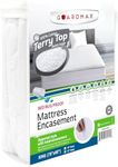 Guardmax Terry Cotton Zippered Mattress Encasement - King Size - 100% Waterproof and Bed Bug Proof Mattress Protector - Absorbent Six-Sided Mattress Cover, Bed Sheet is Soft and Breatheable