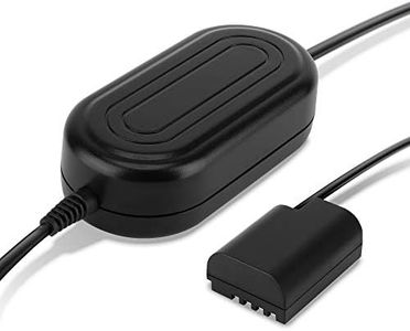 subtel® Alimentation + Coupleur DC accumulateur factice Appareil Photo DMW-AC8 + DMW-DCC12 Compatible avec Panasonic Lumix DMC-GH3 DMC-GH4 DC-GH5 GH9 DC Coupler, Accu Dummy ca. 3m Charge Timelapse