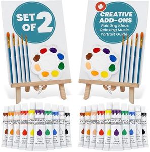 2 Painting Kits for Couples' Date Night, Sip and Paint Kit for Adults