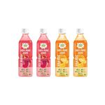 NUTRIPULP 100% Pure Red Dragon Fruit Juice & Orange Juice with Pulp, Combo (500 ml each) Pack Of 4 Bottles | No Added Sugar and Preservatives | Rich in Vitamin C & Antioxidants | Refreshingly Exotic Fruit Juice