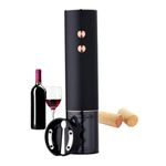 Rechargeable Electric Wine Bottle Opener Gift Kit, Automatic Corkscrew Remover, Gift Kit for Wine Lover, with Free Foil Cutter, LED Power Indicator, Charging Cable Included