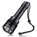 Genwiss Diving Torch LED Flashlight, 2000 Lumens Dive Torch IPX8 Waterproof Torch, Underwater Lights Rechargeable Dive Torch, LED Scuba Dive Torch for Outdoor