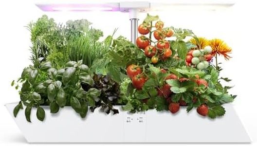 Hydroponics Growing System, 12 Pods Hydroponic Garden Planter with 24W 5 Colors Grow Light, 4L Water Tank, Automatic Timer, and Home Kitchen Gardening Kit