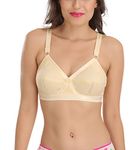 SONA Women's Cotton Non-Padded Wire Free Minimizer Bra (F, Skin, 32)