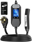 Tera 2025 New EV Charger for Tesla 32A 2.8" Largest Display ETL FCC 25FT NACS Level 2 NEMA 14-50 Plug & NEMA 5-15 for Level 1 Waterproof Patent IP66 Portable EV Charger for Tesla Model Y/3/S/X P06