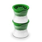 Tovolo Golf Ball Ice Molds, Set of 2 Golf Ball-Shaped Ice Sphere Molds, Stackable Sports Ice Molds, Sports-Themed Ice Makers, Giftable Sports Whiskey Ice Ball Molds, BPA-Free & Dishwasher-Safe Green