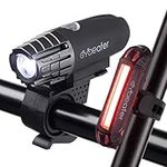 Cycleafer® Bike Lights Set USB Rechargeable Powerful Lumens Front and Back Light Bicycle Accessories for Night Riding, Cycling Headlight Tail Rear Reflectors for Kids, Road, Mountain Bike.