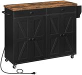 HOOBRO 110 cm Kitchen Island with S