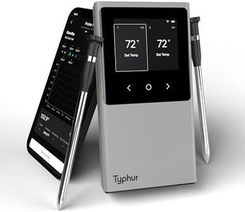 Typhur Sync WiFi Wireless Meat Thermometer Digital, 2 Probes, Smart Base, LCD Display, Unlimited Range, Bluetooth 5.4, Improved Stability, NIST-Certified Accuracy, BBQ, Grill, Smoker, Oven, Kitchen