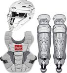 Catcher's Sets - Ages 12 and Under WhiteSilver