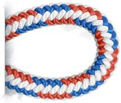 Pelican Rope 16-Strand 1/2 in (12.7 mm) Arborist-16™ Rope - 7000 lbs MBS - Static Climbing Rope - Rescue Operations - High Visibility - 200 ft - Sewn Eye - Red/White/Blue - Made in The USA