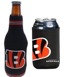 Football Can & Bottle Holder Insulator Beverage Huggie Cooler (Cincinnati VP Bottle/Logo (Bengals))