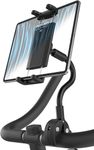 Kolasels Gooseneck Tablet Holder for Spin Bike, [Adjustable Long Arm] Exercise Bike Tablet Mount, Treadmill Handlebar Tablet Phone Holder for iPad Pro, Air, Mini, Galaxy, 4.7-12.9" Tablet & Phone