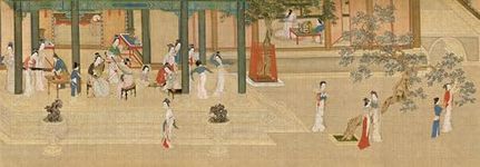 BAYBY-Spring Morning in The Han Palace 1000 Piece Jigsaw Puzzle for Adult, Chinese Famous Painting Puzzles, Plastic Puzzle, No Dust, Art Puzzle, 38.58" X 13.38"-Fun Indoor Activity-Poster Included