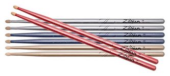 Zildjian Chroma 4 for 3 Drumstick Value Pack - 5A - Assorted Colors