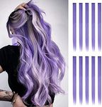 FESHFEN Colored Hair Extensions, 10