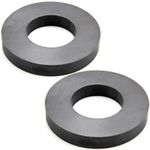 ERH INDIA 2 pcs Ferrite Ring Magnet/Ceramic Magnet with 60mm O.D. x 32mm I.D. x 10mm Thickness (Black)