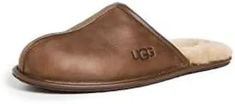 UGG Men's Scuff Slipper, Tan Leathe