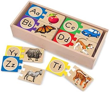 Melissa & Doug - Alphabet Wooden Puzzle Cards