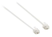 Ex-Pro® 10m RJ11 Male BT Broadband ADSL Router High Speed Modem Cable Lead Router Modem to Socket or Microfilter - White