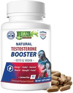 Testosterone Booster for Men - Total Test Boost Libido Supplement, Tongkat Ali, Tribulus Terrestris, D Aspartic Acid, Boron Plus Vitamins, Enhance Male Max Sex Performance, Build Muscle Pills 90 Caps