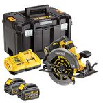 DeWalt DCS579T2 54v 190mm XR FlexVolt High Power Circular Saw 2 x 6.0Ah Battery