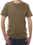 Organic Signatures Crewneck 100% Certified Organic Cotton, Soft Shirts for Men (Large, Olive)