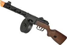 Evike Airsoft - 6mmProShop PPSh-41 Steel Bodied Electric Blow Back EBB AEG Airsoft SMG w/Drum & Stick Mags