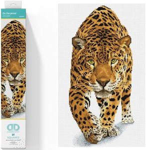 Diamond Dotz On The Prowl Jaguar Diamond Painting Kits for Adults - Diamond Art Kits a Relaxing Creative Craft Kit with Dotz Gems 20.5x12.6
