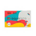 Aqualens 10H Monthly Disposable Soft Contact Lenses with UV Protection - (3 Lens/Box) (-2.50)