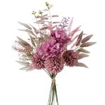 KIRIFLY Artificial Fake Flowers Plants Silk Flower Arrangements Wedding Bouquets Decorations Plastic Floral Table Centerpieces for Home Kitchen Garden Party Décor (Rose Pink)