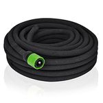 ALBERT AUSTIN Soaker Garden Hose 30m Flexible Hose Pipe | Premium Garden Tools Recycled Rubber Irrigation Pipe | Efficient Plant Watering – Ideal as Gardening Tools, Caravan Accessories (30m)