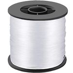 LLMSIX 200 Meters Fishing Line, 0.8mm 57LB Clear Fishing Line Monofilament Nylon Fishing Line Invisible Hanging Wire Thickened Nylon Thread for Fishing, Hanging, Crafts