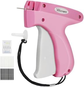 Stitch Gun for Clothes Stitchy Tagging Gun for Clothing Stitchy Quick Clothing Fixer -Includes 1,000 Black Fasteners & 1,000 White Fasteners & 6 Needles(Pink+White)