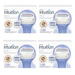 NEW Schick 100% Genuine Intuition Pure Nourishment Razor Refill Coconut milk and almond oil Cartridge 12 Blade