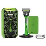 Gillette Labs with Exfoliating Bar, Razer Limited Edition, Razor and Travel Case for Storage On The Go, 1 Handle - 2 Blades, Stand