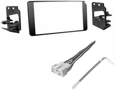 Car Stereo Dash Kit Wire Harness and Antenna Adapter Combo to Install a Double Din Size Aftermarket Radio for Some 95-02 GMC GM Chevrolet Truck SUV- See Compatible Vehicles Below