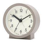 Acctim Gaby Small Analogue Contemporary Beside Alarm Clock Mocha