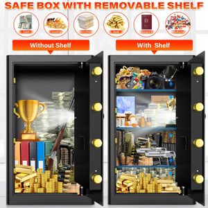 90L Fireproof Safe Box – Large Home or Office Security Safe