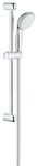 GROHE Vitalio Go 100 - Shower Rail Set (Hand Shower 100 mm with Anti-Limescale System and Silicone Ring, Shower Rail 62 cm, Shower Hose 1.75 m 1/2" x 1/2"), High Pressure Min. 1 bar, Chrome, 26196000