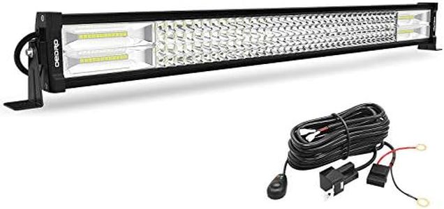 oEdRo 30 Inch LED Light Bar, Dual-Row Pure White, 768W, IP68 Waterproof, Adjustable Mounting Brackets, Die-cast Aluminum Alloy Housing, 50000 Hours Lifespan