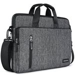 KIZUNA Laptop Bag Case 14 Inch Computer Shoulder Sleeve Briefcase For 15" Macbook air M2 2023/Lenovo Flex 14/14" HP EliteBook 840 G5/HP Pro 14 G3/Dell Latitude 7490 5490/15" Surface Laptop 3, Grey