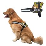 Payton Perry Dog Vest Harness Body Belt, Choke-Free, Reflective Strap, Adjustable Size - Maltese, Shih Tzu, Chihuahua (XS, Army) (Recommended for 02-04KG PET)