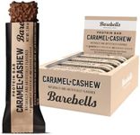 Barebells Protein Bars Caramel Cashew - 12 Count, 1.9oz Bars with 20g of High Protein - Chocolate Protein Bar with 1g of Total Sugars - Perfect on The Go Protein Snack & Breakfast Bar