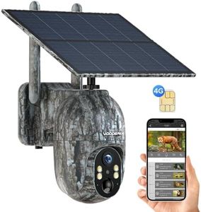 VOOPEAK Cellular Trail Camera, Trail Camera 2.5K Live Streaming Include SIM Card Color Night Vision Pan 355° Tilt 90° Remote Adjustment Game Cameras with Night Vision Motion Activated Waterproof