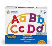 Learning Resources Colorful Magnetic Uppercase and Lowercase Letters, Whiteboard Accessories, 82 piece set, Ages 3+